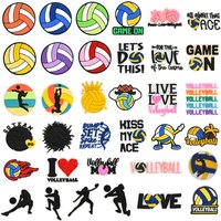 lots volleyball series PVC shoe Charms Slippers Buckle combination Fit Wristbands accessories Decoration Bands gift unisex party