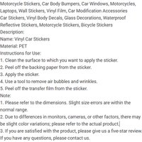 AliExpress NONE Motorcycle Sticker Waterproof for Helme Tank Car Body Bicycle Universal Vinyl Decal C-Cinelli