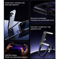 240/65w Fast Charging Foldable Bracket Data Cable 2-in-1 Data Wire with Foldable Phone Tablet Stand, C to C/USB to C 1PCS