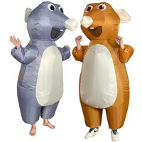Halloween Costume Cartoon Adult Inflatable Doll Costume Cute Mouse Cosplay Animal Inflatable Costume Funny Props Mascot Clothing