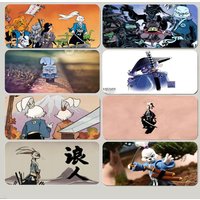 comic classic U-Usagi Yojimbo Mouse Pad Large Gaming Mousepad with Thick Stitched Edge Non-Slip Desk Mat
