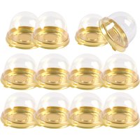 10/20pcs Mini Muffin Dessert Cake Box Container Trays clear Mooncake Pastry Baking Packaging Boxes Wedding Christmas party gifts