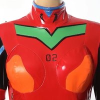EVA Asuka Langley Soryu Cosplay Costume Red PU Leather Battle Suit Full Set for Anime PlayRole Clothes HCos