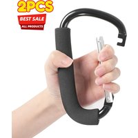 2pcs Baby Stroller Hook Stroller Dedicated Hook, Storage Bag Hook For Backpack Car, Universal Stroller Hook Hanging Shopping Bag