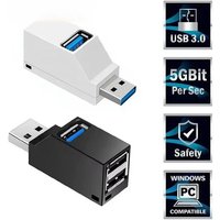 1PCS USB 3.0 HUB Adapter Splitter Extender Box 3 Port High Speed for PC Computer Laptop U Disk Card Reader Docking USB Converter