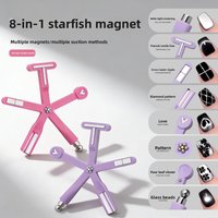 MIANEL 2026 New Five-Pointed Star Glass Bead Nail Art Cat Eye Special Cross Eight-in-One Magnet Strong Fancy Magnet