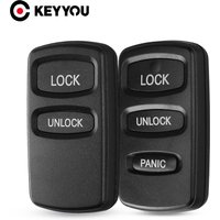 KEYYOU 2/3 Buttons Remote Control Key Shell Case For Mitsubishi Lancer Outlander Pajero V73 Galant Fob Key Cover
