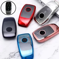 TPU Car Key Case Cover Shell for Mercedes-Benz A C E S Class GLA GLC GLE GL GLS CLA CLS AMG W205 W213 W177 W222 E200 E300 C260