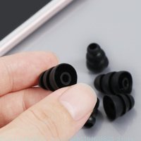 Triple Flange Eartips Eargels Earpads Ear Tips Silicone Bud Eartip for Inside Diameter 3.8mm-4.5mm In-Ear Earphone