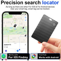 Portable smart wallet tracking card, ultra-thin anti loss tracking card, compatible with both IOS and Android systems