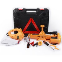 12V Car Electric Jack, Electric wrench, Car tire changing tool, 3T Car lift, 120-420mm Lift height, Portable Auto Repair Tool