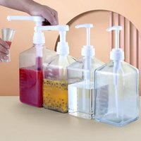 1600ml Liquid Dispenser with Scale Bee Drip Bottle with Hydraulic and Nozzle Head Kitchen Container