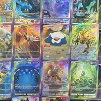 DIY Anime PTCG Pocket Collection Card English Snorlax Raikou Entei Mew Tapu Koko Refractive Color Flash Card Christmas Gifts Toy