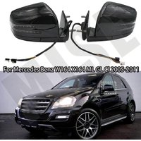 Samochodowe lusterko wsteczne z bocznym lustrem czarne do Mercedes Benz W164 X164 ML GL Cl 2005-2019 1668100164 1668100264
