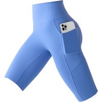 AliExpress BIVIGAOS Summer Knee Length Yoga Biker Shorts Women Pockets High Waist Butt Lifter Cycling Leggings Fitness Sport Bicycle Shorts