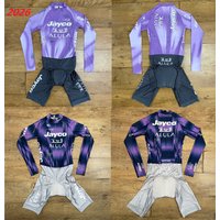LASER CUT 2025 2026 Jayco AlUla TEAM Skinsuit Bodysuit LONG Cycling Jersey Bike Bicycle Clothing Maillot Ropa Ciclismo