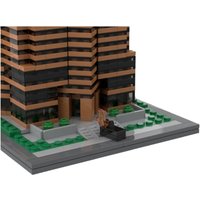 Moderner Stadthimmelkratzer, Nakatomi Plaza, Bausteine, Avenue of The Stars-Modell, klassische Architektur, Geschenke für Erwachsene