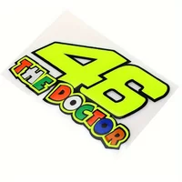 AliExpress NONE 1PC Fluorescent Yellow & Multi-Color Number & Letter Sticker Decorative Decal For Car & Motorcycle Vehicle Accessories