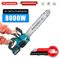 Kamolee 16-inch Brushless Cordless Chainsaw High-Power Logging Saw, Portable Wireless Handheld Outdoor Chainsaw for Home Use