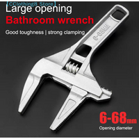 Mini Adjustable Bathroom Adjustable Wrench Strong Clamping Large Open End Multifunctional Spanner Bathroom Repair Tool【AliS8】