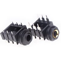 5pcs PCB Panel Mount 6 Pin 1/4" 6.35mm Female Stereo Headphone Jacks Socket Phone Jack Stereo Type Audio Jack