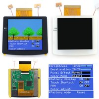 Gray White 2.8" Laminated IPS Screen LCD For GBC 480x432 Integer Scaling Backlight Retro Pixel KIT For Game boy Color GBC