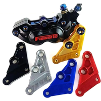 Motorcycle Rear Brake Calipers Bracket/adapter For F101 HF6 40mm Brake Caliper 220 Brake Disc For M3 M5 M6 Monkey E-Motorcycle