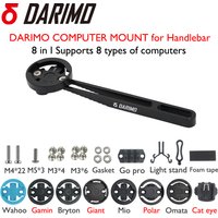 DARIMO Ultralight 12g CNC Alloy Bike Computer Mount Stand for MTB Road Bike Handlebar Length 130mm GPS Holder