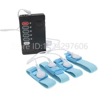 4pcs/2pcs Blue Conductive electric Loop with DC3.5mm Snap Wires/therapeutic Machine Adjustable microcurrent WristStrap Component