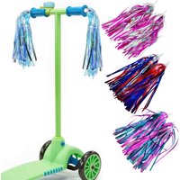 Kids Bike Tassel Tape, Kids Scooter Handlebar Accessories, Bike Grip Tape, Baby Carrier Accessories, Easy to Fix to Handlebar