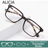 ALICIA Optical Prescription Glasses Fashion Square Full Frame Ultra light TR90 Eyewear Myopia Hyperopia Progressive Man Woman