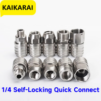 1/4 Self locking Quick Connector Washing Accessories Kink Free Gun to Hose Car Cleaning For High Pressure Washer Snow Foam Lance