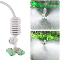 Hanging Anti Drip Misting Watering Kit Gardening Irrigation Sprayer Flower Vegetable Watering 4-way Fog Nozzle Multiple Combinat