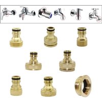 1/2" 3/4" 1" Gwintowany mosiężny kran Szybkozłącze 16mm Złącze sutkowe pralki Złączki pistoletu wodnego do mycia samochodu Adapter kranu 1 szt.