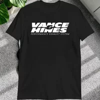S-5XL VANCE HINES Printed Man T-SHIRT Inspired Motorcycle Racing Exhaust Systems Male T Shirt Casual Loose Harajuku Soft Tee 1