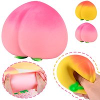Soft Peach Squishy Toy Fruit Squishy Toy Slow Rising Antistress Anti-Anxiety Fidget Toy Grownups Squeeze Non-Toxic Toy