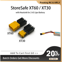 VIFLY StoreSafe Smart Lipo Battery Discharger XT30 / XT60 with Heatsink for 2-6S Lipo Battery