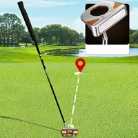 PGM Golf Clubs Standing Push Rod with Aiming Line and Ball Picking Function TUG078