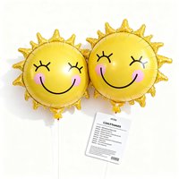 Sun shaped aluminum foil decoration summer party back school ceremonies outdoor birthday celebration Spring Festival Carnival
