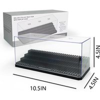 Acrylic transparent box, storage figurine model, dust cover, household storage shelf, protective box, stepped display box