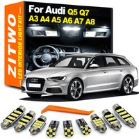 Zestaw oświetlenia wewnętrznego LED ZITWO No Error do Audi A3 S3 8L 8P 8V A4 S4 B5 B6 B7 B8 A5 S5 A6 S6 C5 C6 C7 A7 S7 A8 S8 D3 Q5 SQ5 Q7 4L