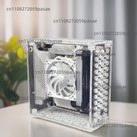 Mini ITX chassis DC-ATX power supply DIY desktop ultra-thin horizontal core display HTPC small chassis