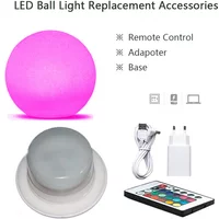 LED Garden Ball Light Replacement Accessories Base Remote Control Adapter Charger Lawn Lamps Landscape Pool Floating Lights