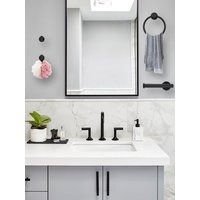 4Pcs Towel Ring Toilet Paper Holder Stainless Steel Bathroom Hardware Set Wall Mount Hand Towel Hanger for Home Bedroom