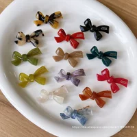 Small Mermaid Bow Strap Broken Hair Clip~Korean FRANCE Gold Label Duck billed Clip with Side Clip and Bang Clip