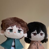 Attack On Titan Hange Levi Mikasa Eren 12cm Doll Plush for Cosplay Events Roleplay