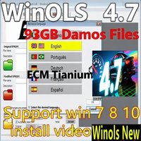4 in 1 Winols 4.7 Full Activated +108GB Damos Windows 7 10 11 No virtual Multi-language +ECM TITANIUM 1.61 + IMMO SERVICE Tool