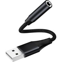 USB to 3.5mm Jack Audio Adapter for Headset, PC Windows, Laptop Mac, Desktops, for PS4 and More Device