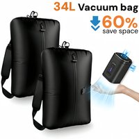 Vacuum Storage Organizers Bags for Clothes, Travel Compression Luggage Cubes, Space Saver Packing Bags for Suitcase & Moving