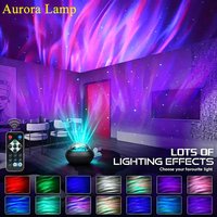 New Northern Lights Starry Sky Projector Lamp LED Atmosphere Light Night Aura Aurora Glowing Lamp for Room Party Decoration Gift